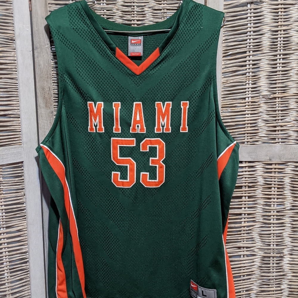 Nike NCAA Team Fit Dry Miami Hurricane Basketball